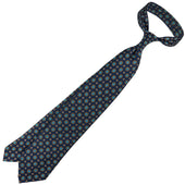 Floral Printed Silk Tie Hand Rolled