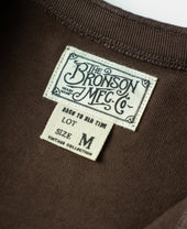 Vintage Long Sleeve Henley Shirt - Coffee