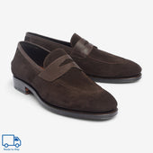 Unlined Penny Loafer Ii Bitter Choco Rufer Last Janus Calf Rtw