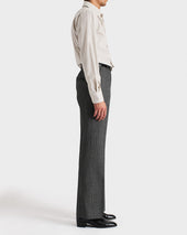 Chemise Col Large En Popeline De Coton Blanc Cass Rayures