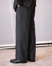 Striped Two Piece Suits Trouser