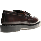 Wildsmith Model Tassel mens rubber-soled tasselled loafers in burgundy rub off