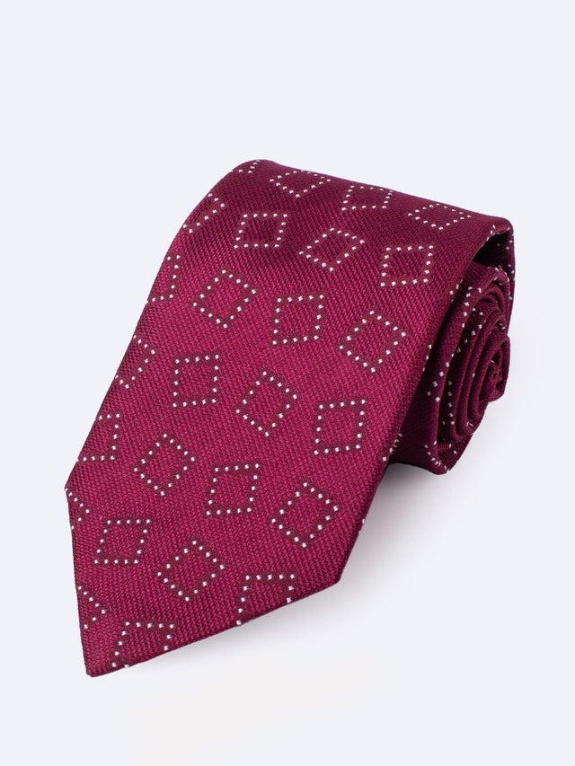 Jiro Shirasu Tie – Dark Red