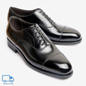 Straight Tip Oxford - Black - Char Last - RTW