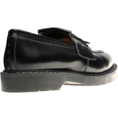 Wildsmith Model Tassel mens rubber-soled tasselled loafers in black polished