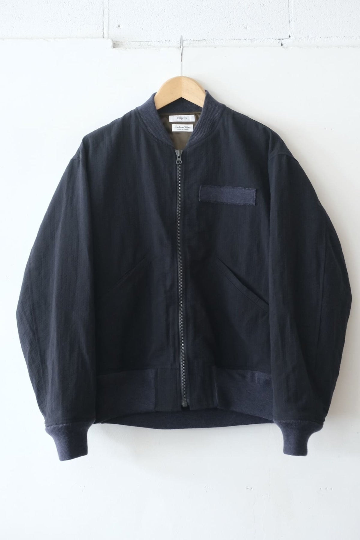 Fujito Flight Jacket Beige Stripe Directors Web Shop Powered By Base