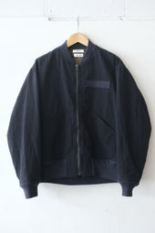 FUJITO Flight Jacket Dark Navy,Beige Stripe | Directors Web Shop powered by BASE