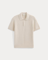 Seed Stitch Polo | Birch