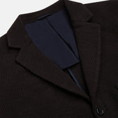 Dark Knitted Cambridge Blazer