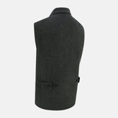 Melange Collared Single Breasted Waistcoat