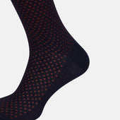 Red Motif Long Socks