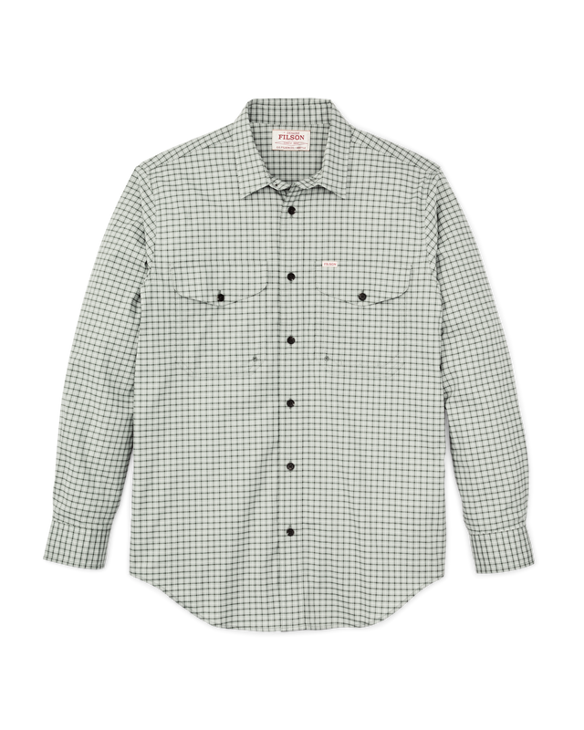 Twin Lakes Sport Shirt - Gray / Olive Check