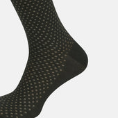 Green Motif Long Socks