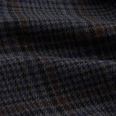 Grey Check Wool Pierce Gown