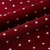 And White Spotted Silk Scarf