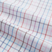 Hand Rolled Multi Graph Check Handkerchief