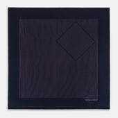 And Purple Stripe Silk Pocket Square