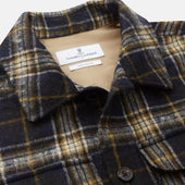 And Beige Check Wool And Mohair Blend Somerset Overshirt
