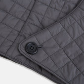 Shadow Grey Quilted Hood With Neck Warmer