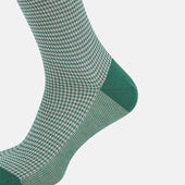 Houndstooth Mid Length Socks