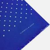 And White Spotted Silk Scarf