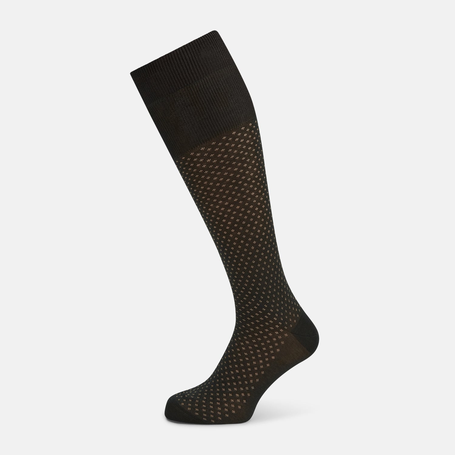 Green Motif Long Socks