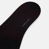 Red Polka Dot Mid Length Socks