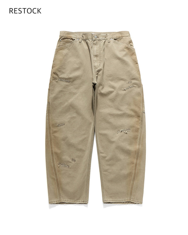 DAMAGED CARPENTER PANTS / VINTAGE BEIGE