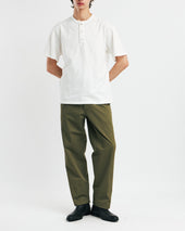 Henley Neck T Shirts Off White