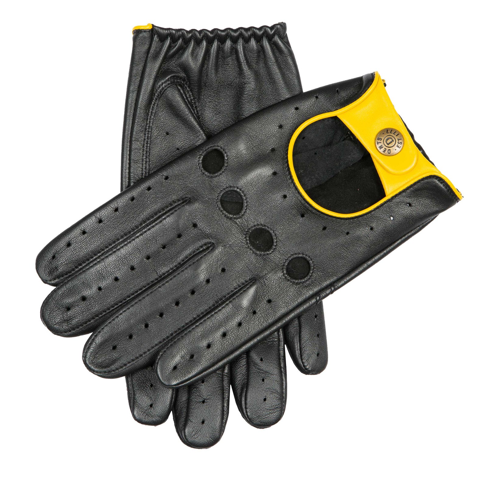 Men S Touchscreen Three Colour Leather Driving Gloves