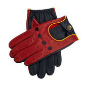 Men S Touchscreen Three Colour Leather Driving Gloves