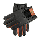 Men S The Suited Racer Two Colour Leather Driving Gloves
