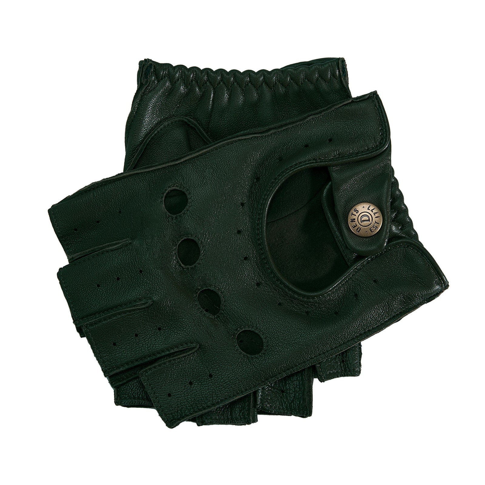 Men S Fingerless Leather Driving Gloves