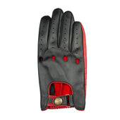 Men S Water Resistant Two Colour Leather Driving Gloves
