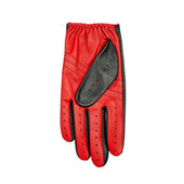 Men S Water Resistant Two Colour Leather Driving Gloves