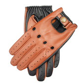 Men S Water Resistant Two Colour Leather Driving Gloves