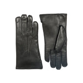 Men S Handsewn Three Point Fur Lined Leather Gloves