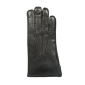 Men S Handsewn Three Point Fur Lined Leather Gloves