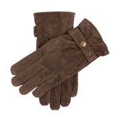 Men S Touchscreen Water Resistant Three Point Fleece Lined Suede Gloves