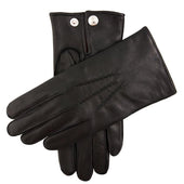 Men's Three-Point Red Cashmere-Lined Leather Gloves