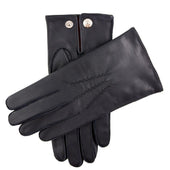 Men S Three Point Red Cashmere Lined Leather Gloves