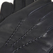 Men S Three Point Red Cashmere Lined Leather Gloves