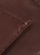 Men S Handsewn Three Point Cashmere Lined Leather Gloves
