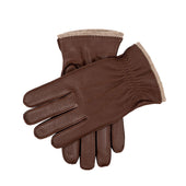 Men S Three Point Cashmere Lined Deerskin Leather Gloves With Cashmere Cuffs