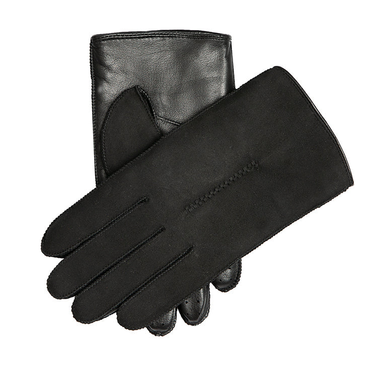 Men S Touchscreen Single Point Leather And Sheepskin Gloves