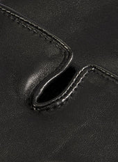 Men S Three Point Fleece Lined Leather Gloves