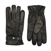 Men S Handsewn Three Point Wool And Cashmere Blend Lined Leather Gloves
