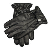Men's Handsewn Three-Point Wool and Cashmere Blend-Lined Leather Gloves