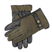 Men S Water Resistant Thinsulate Lined Imitation Deerskin Leather Gloves With Waxed Cotton