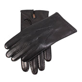 Men's Handsewn Three-Point Cashmere-Lined Shorter-Finger Leather Gloves